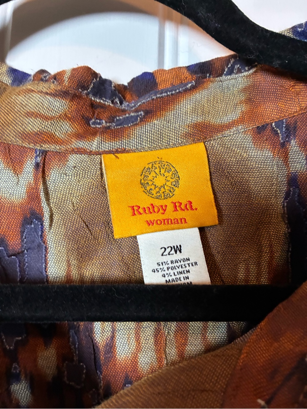 Ruby Rd. Multi-Color Button-Down Blouse - Picture 2 of 4